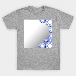 Blue floral design T-Shirt